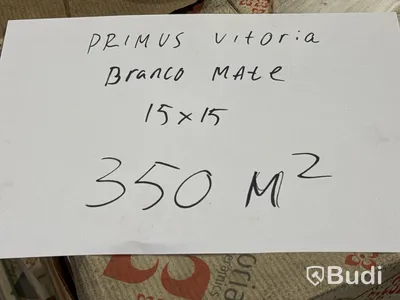 350 kvm kakel Primus Vitoria Branco Mate | 4 pall | 15x15 cm