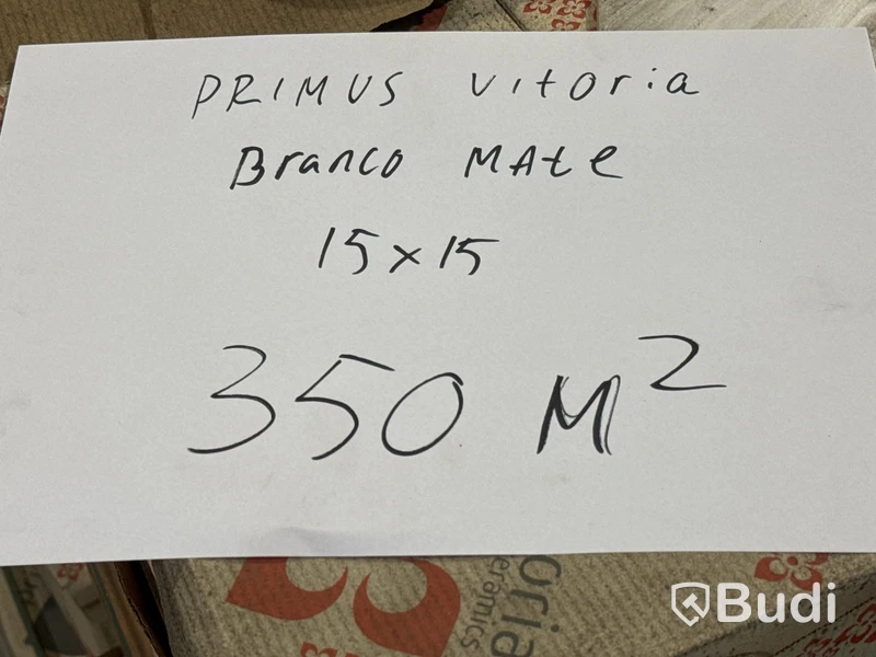 350 kvm kakel Primus Vitoria Branco Mate | 4 pall | 15x15 cm