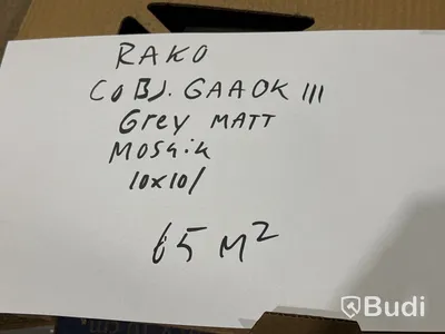 65 kvm mosaik Rako COBJ.GAS0K111 | Grey Matt | 10x10 cm