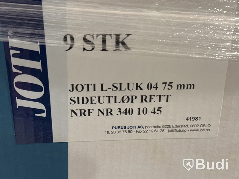 132 st golvbrunnar Purus Joti 75 mm | Sidoavlopp | 1 pall