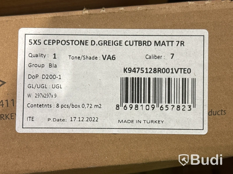 47,5 kvm mosaik Vitra Ceppostone D.Greige Cutbrd Matt | 1 pall | 5x5 / 30x30 cm
