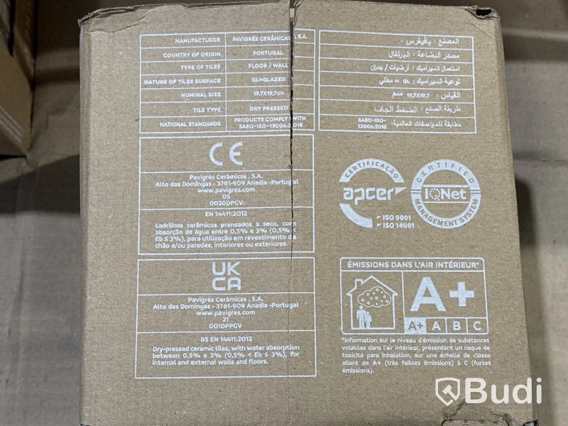 80 kvm kakel Pavigres PP622 | 1 pall | Uni Olive | 20x20 cm
