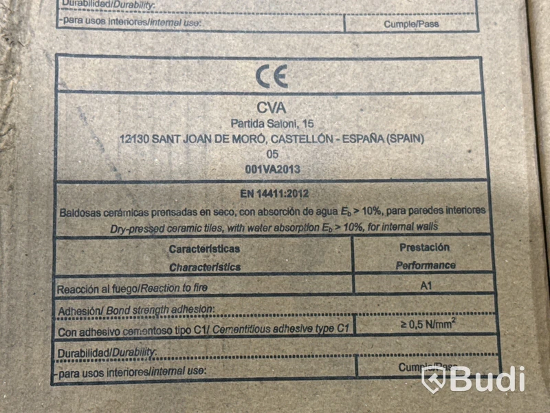 91 kvm kakel Roca Liso Mate | 1 pall | 20x20 cm
