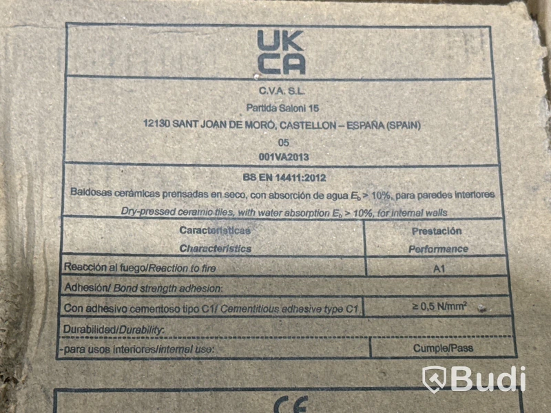 91 kvm kakel Roca Liso Mate | 1 pall | 20x20 cm