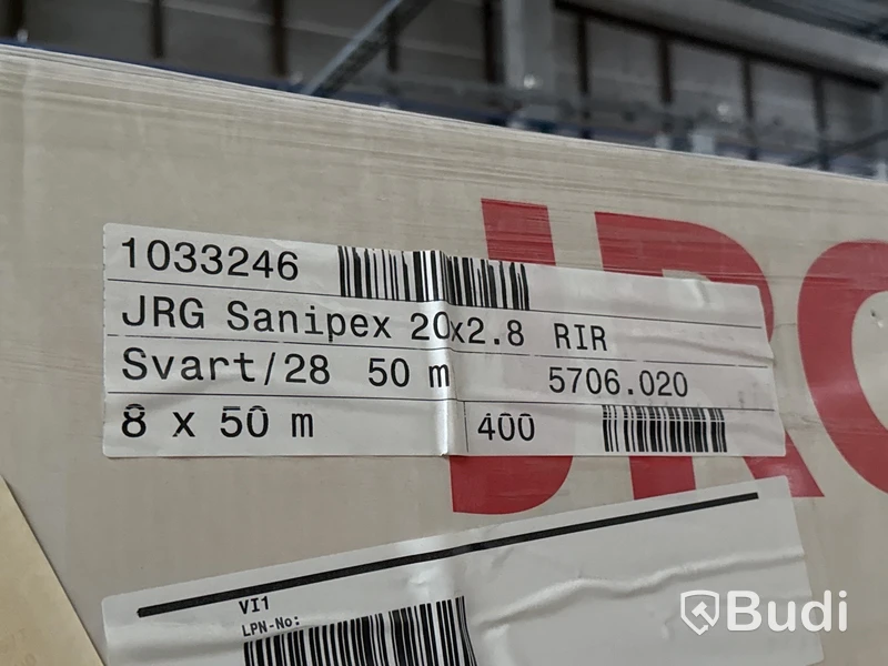 2000 m PE-X-rör JRG Sanipex | 20x2.8 | 5 pall