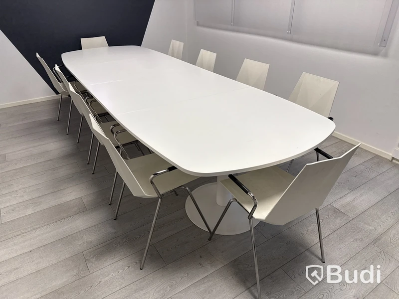 Konferensbord med 10 stolar | 360x120x72 cm