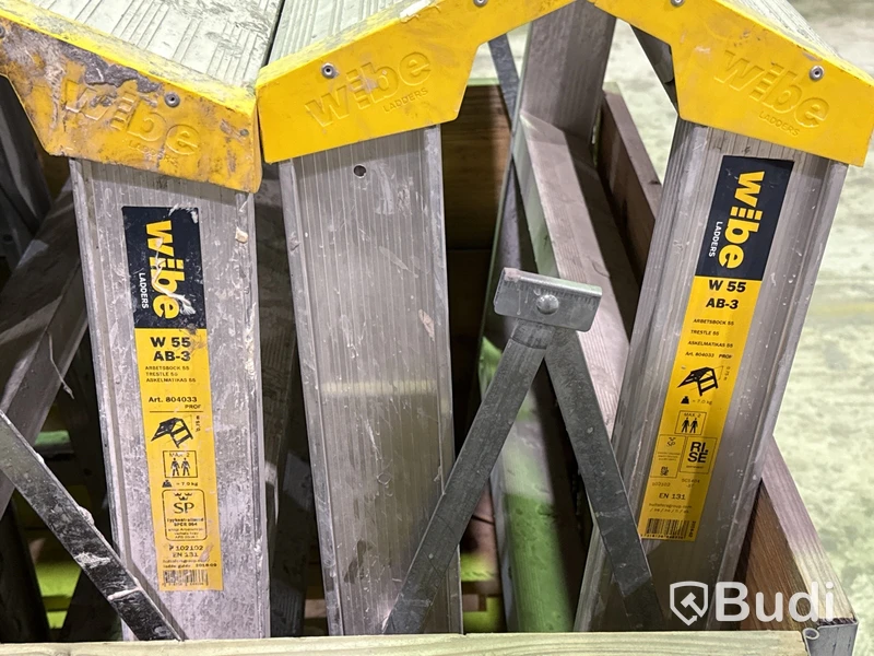 6 st aluminiumbockar