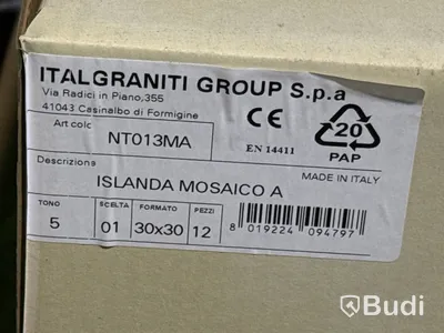 1 sektion blandad kakel/mosaik