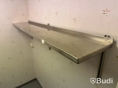 Rostfri hylla | 160x30 cm