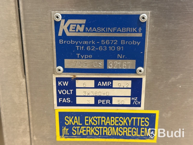 Hygiendiskmaskin Ken 715 OS | 60x60x140 cm