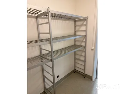 Aluminiumhyllor för kyl-/frysrum | 238x40x181 cm