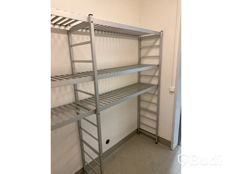 Aluminiumhyllor för kyl-/frysrum | 238x40x181 cm