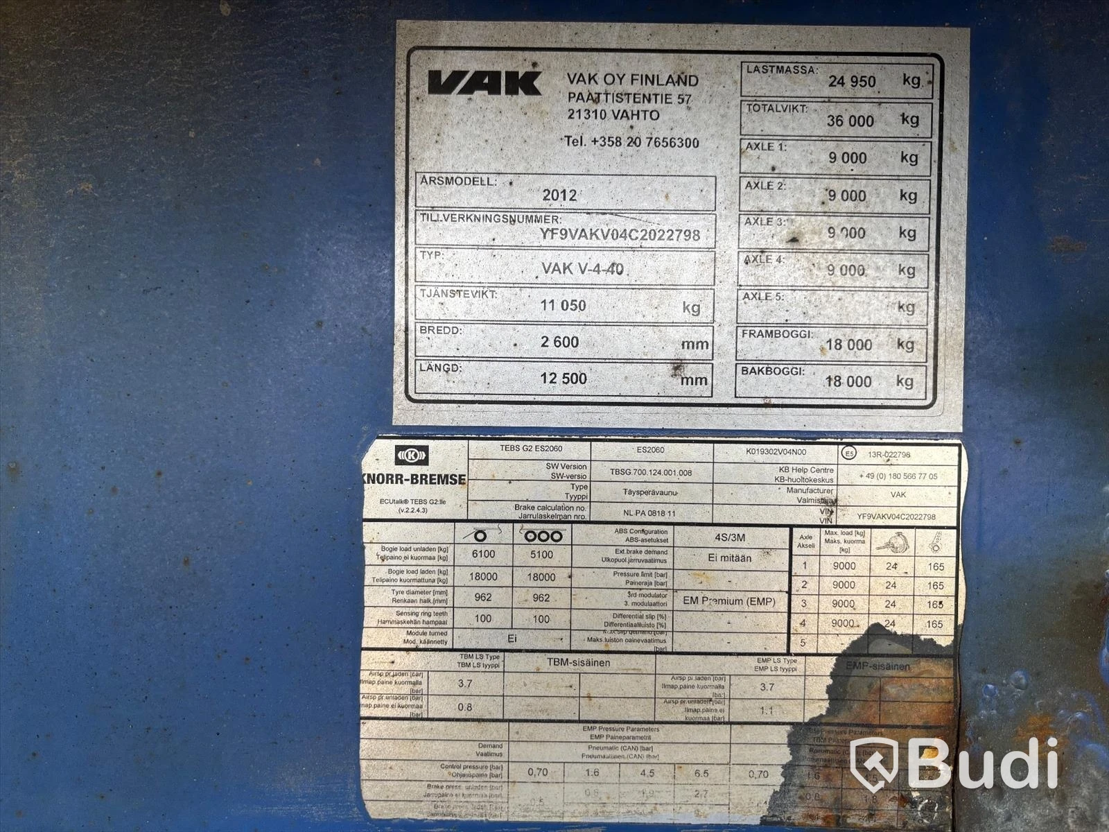 Refrigerated trailer VAK V-4-40 - 2012 | Thermo King