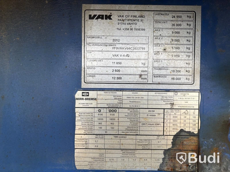 Refrigerated trailer VAK V-4-40 - 2012 | Thermo King