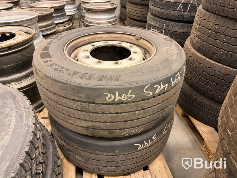 2 st lastbilshjul 385/55 R22,5