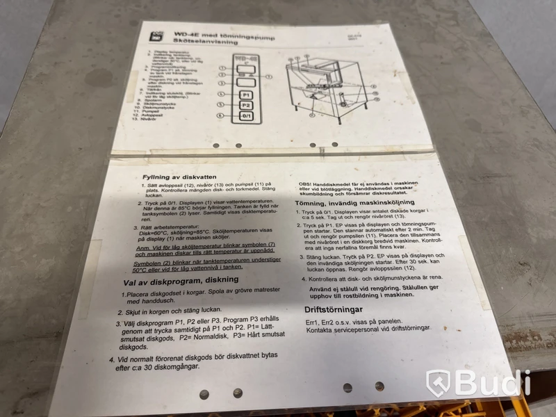 Diskmaskin, Wexiö, WD-4E