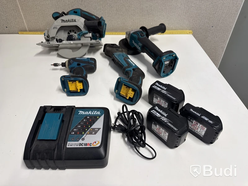 Verktygsset Makita 18V, batterier