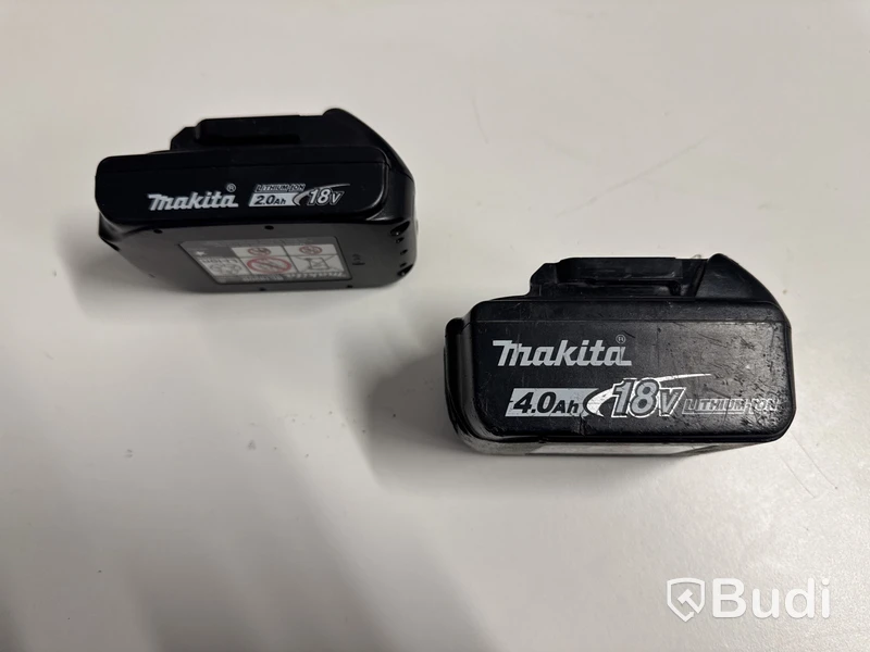 Makita Mutterdragare 1/2" , slagskruvdragare och borrskruvdragare 18V, laddare, 2 batterier