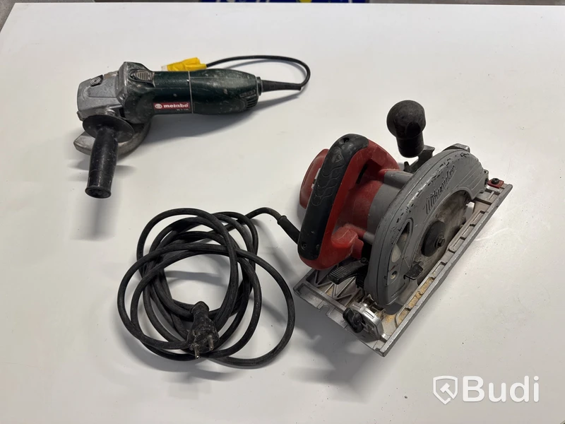 Metabo W7-125  vinkelslip & milwaukee cirkelsåg