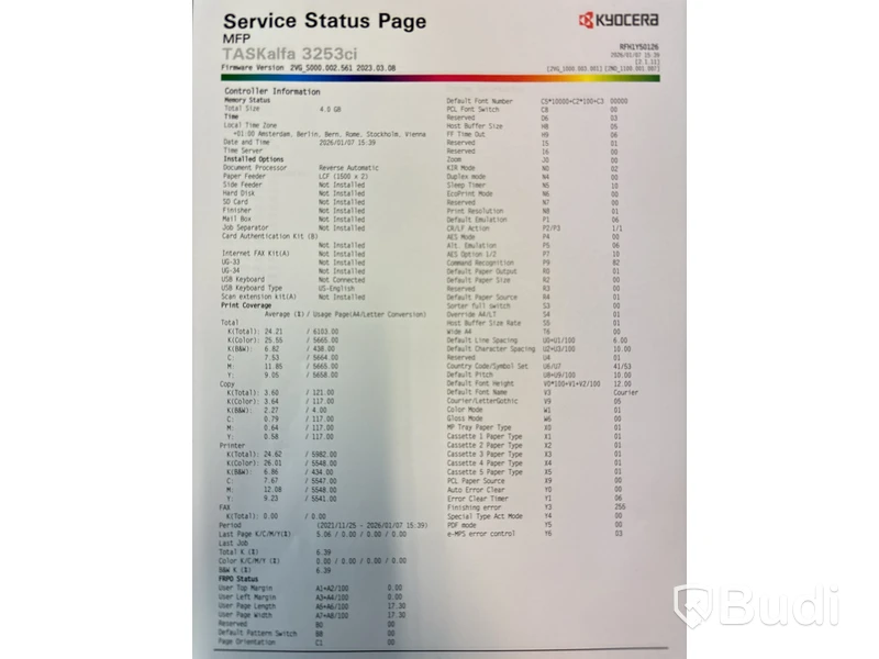 Skrivare / Kopiator / Skanner Kyocera Taskalfa 3253ci