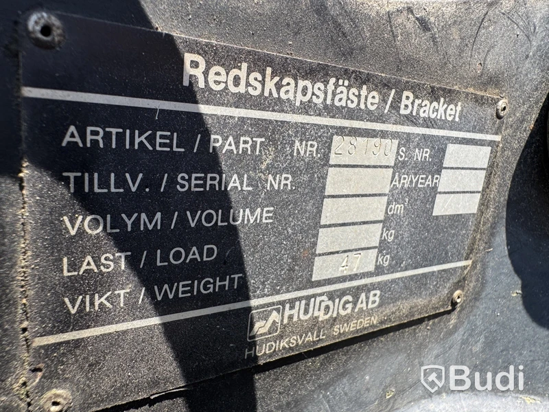 Traktorgrävare Huddig 860 -1999 | Redskap