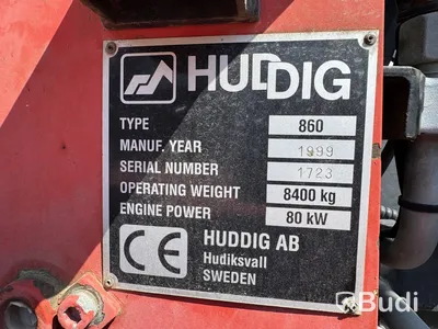 Backhoe Loader Huddig 860 -1999 | Attachments