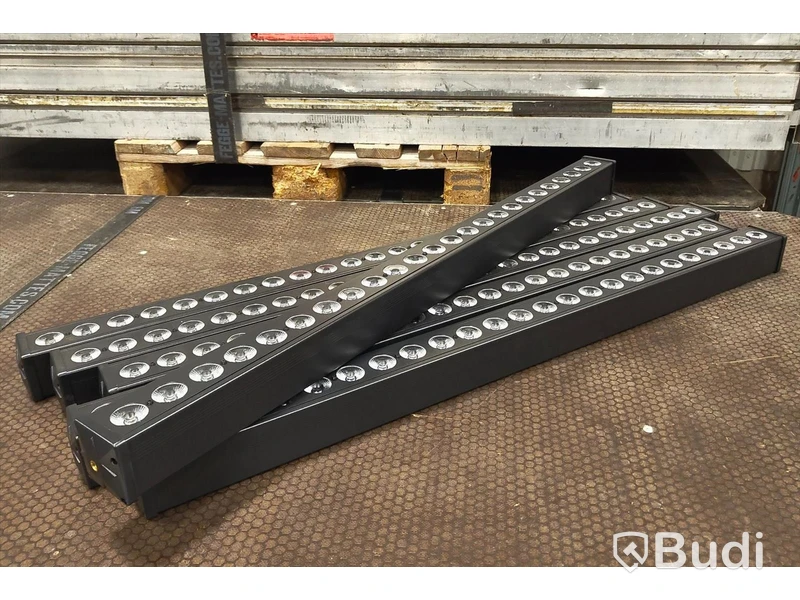 6 st, QTX C-Bar, 24 x 3w RGB 3-in-1, 80w.