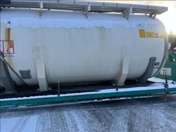 Bulktank i aluminium kört djurfoder och pellets