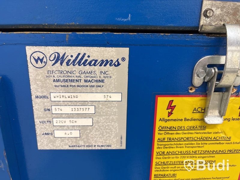 Flipperspel Williams - Whirlwind