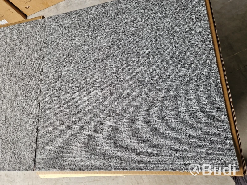 100 m² textilmattor, grå, NY