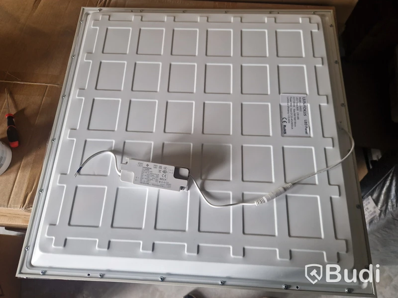 24 st ledpaneler, 600x600 mm, vit - Fri frakt