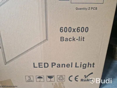24 st ledpaneler, 600x600 mm, vit - Fri frakt