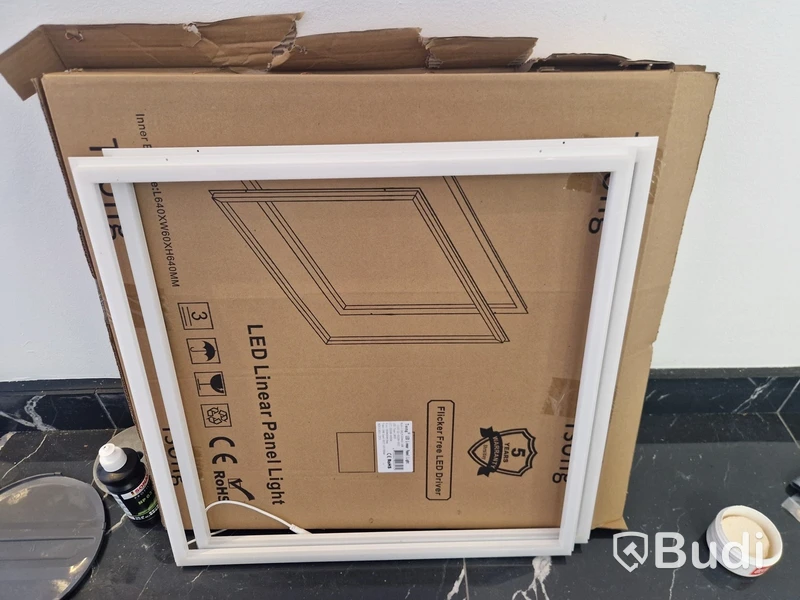 Rambelysning, 10 st, LED, 60x60cm - Fri frakt