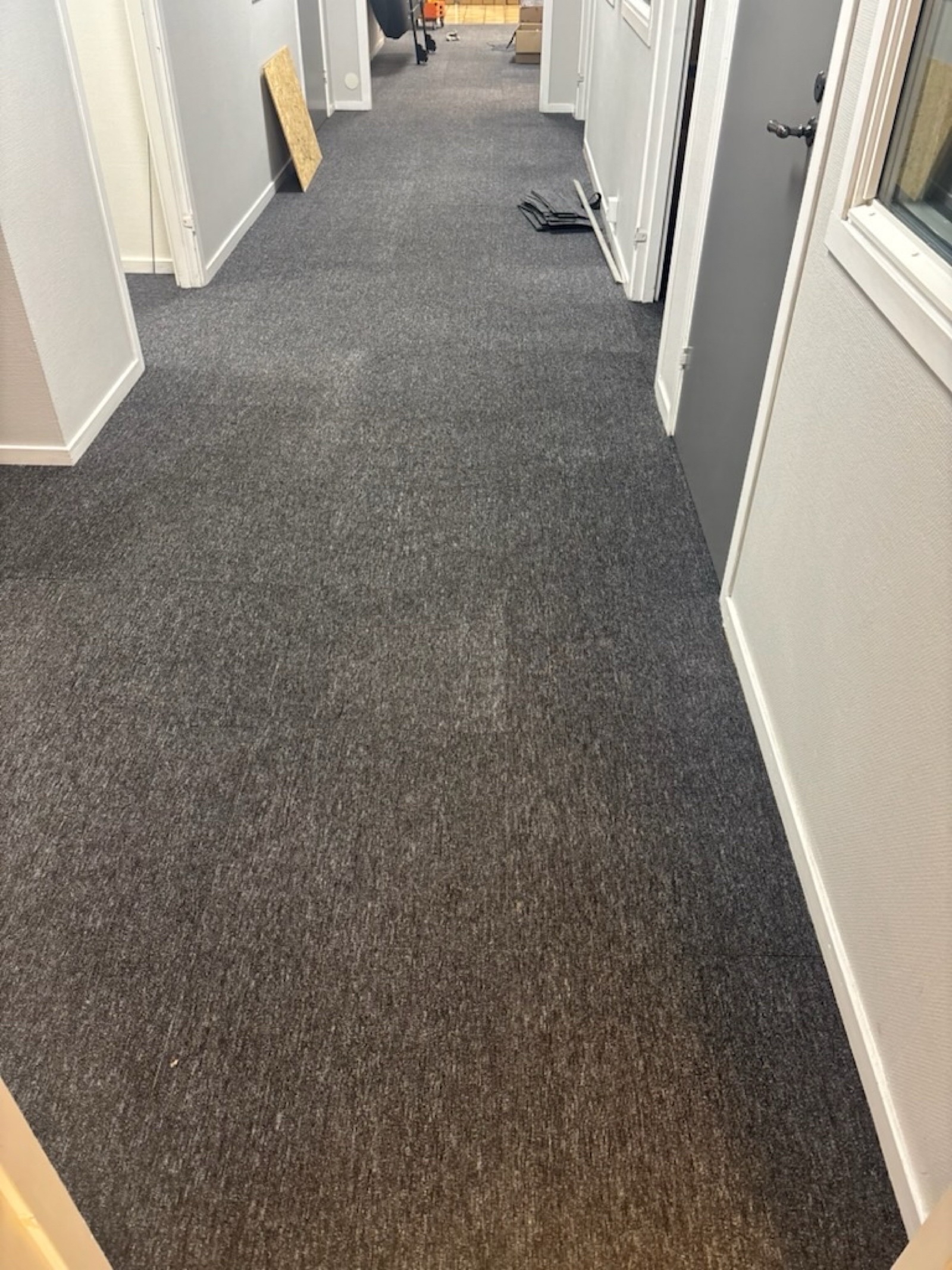 150 m² textilmattor, mörkgrå/ svart, NY - Fri frakt