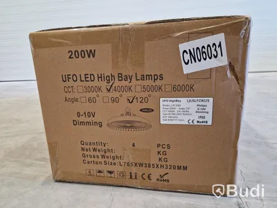 8 st HighBay-lampor, 200W, Philips drivdon - Fri frakt