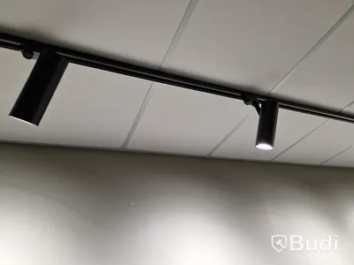 40 st spotlights för skena, 30W med 21 meter skena - Fri frakt