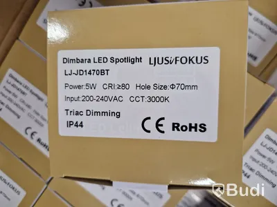 Led spotlight för infällnad, 50 st, 3000k - Fri frakt