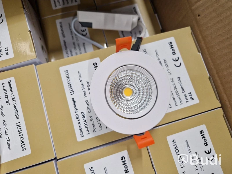 Led spotlight för infällnad, 50 st, 3000k - Fri frakt