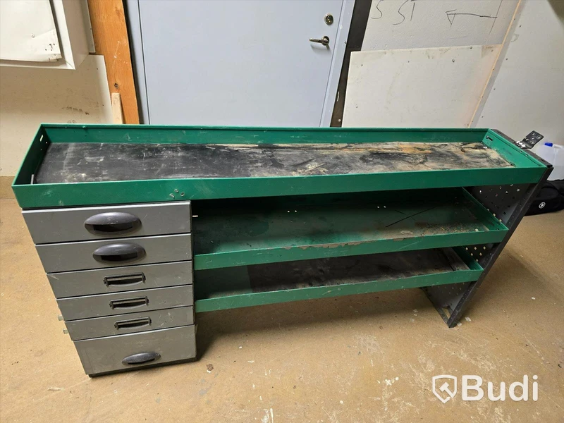 Verkstadsinredning för skåpbil 160cm