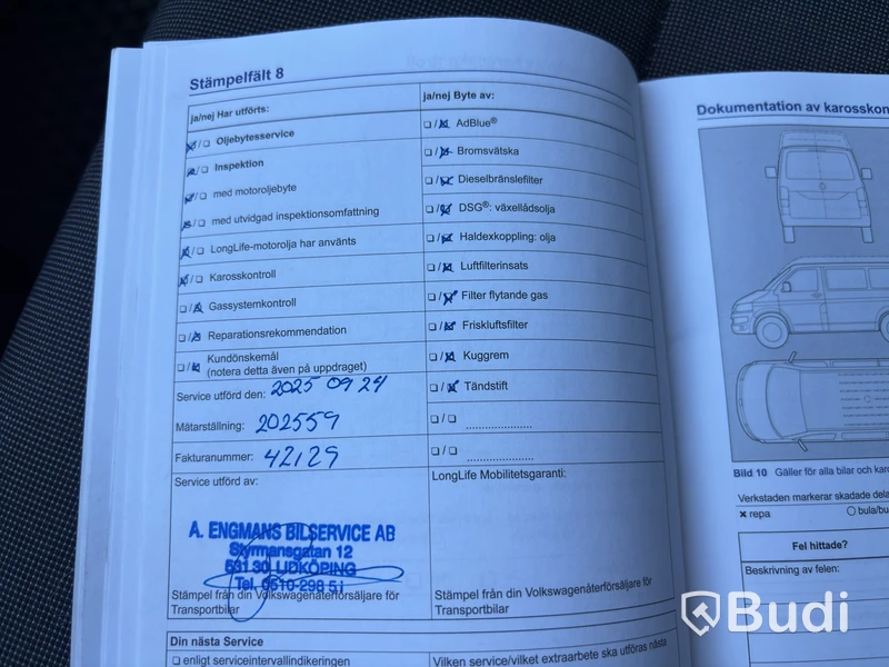 VW TRANSPORTER 4 Motion -16 DSG Lång Dubbla dörrar Värmare