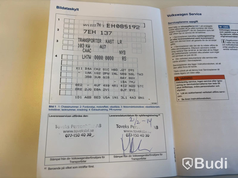VW TRANSPORTER -14 DSG Lång Värmare