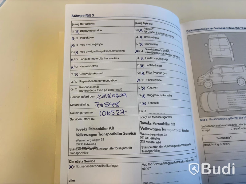 VW TRANSPORTER -14 DSG Lång Värmare