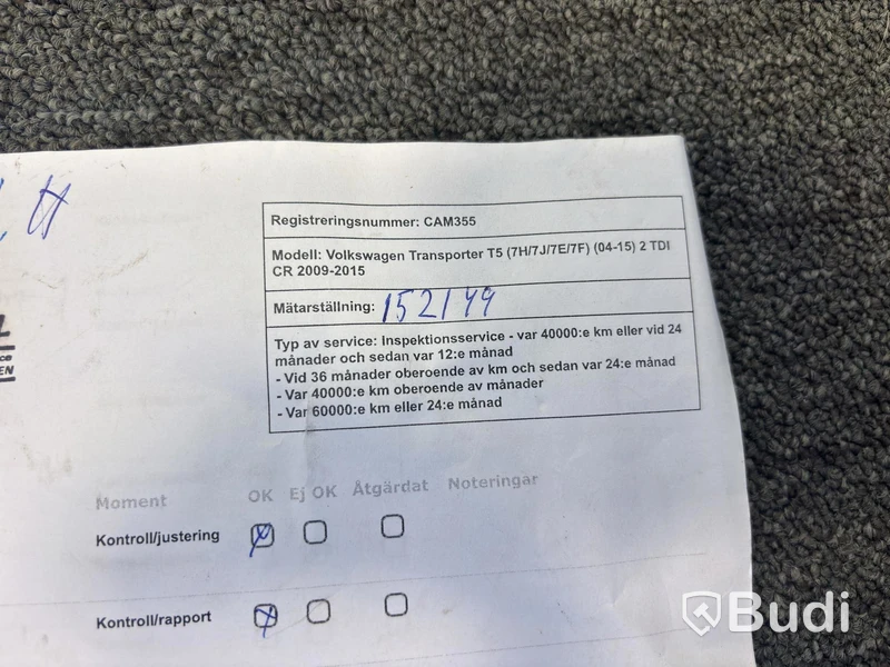 VW TRANSPORTER -14 DSG Lång Värmare