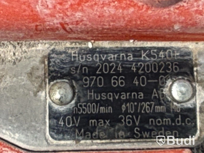Kapmaskin Husqvarna K540i, batteridriven