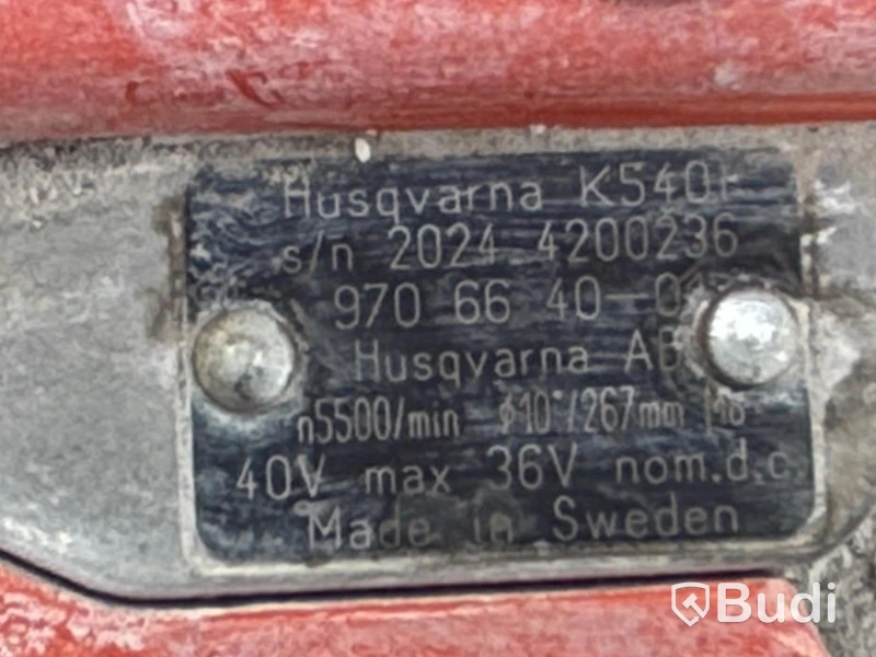 Kapmaskin Husqvarna K540i, batteridriven