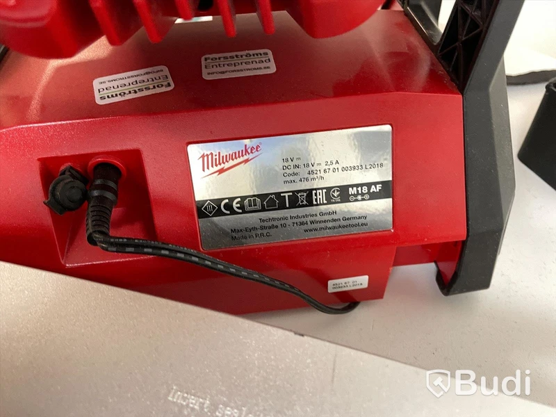 Milwaukee M18 AF Byggfläkt
