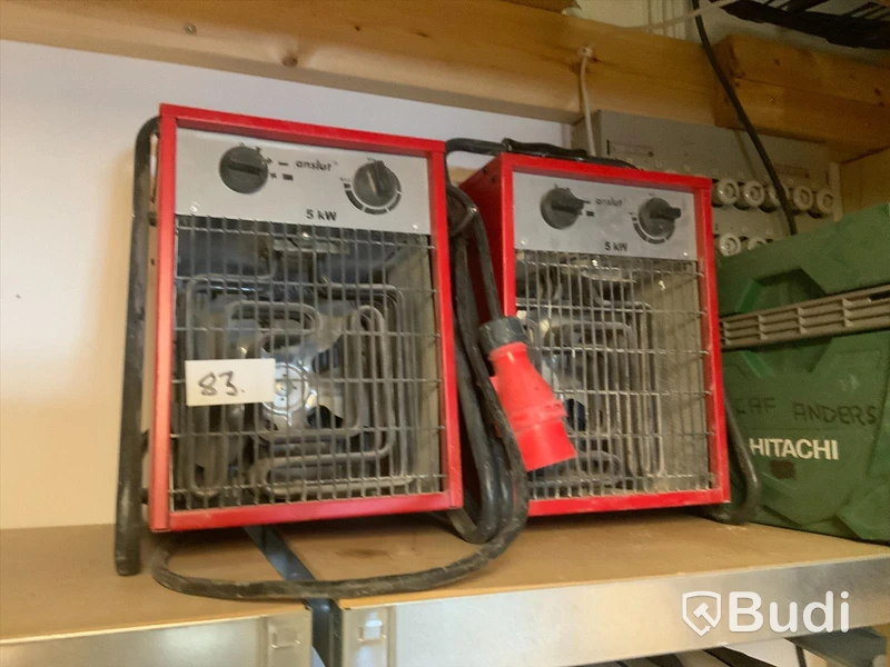 2st 5 kw byggfläktar