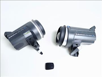 Elinchrom blixtar ink blixtsändare. D-lite 2 IT. 2st blixthuvuden och sändare ink Bowens-fäste.