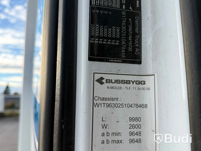 Refrigerated truck Mercedes-Benz Actros 2853 - 2020 | Carrier Supra 1150 U ML | FNA