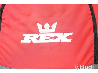 Cykelkärra Rex, för 1 barn grå/röd/svart